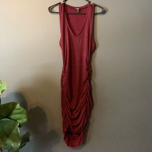 Express Ruched Boho Dress